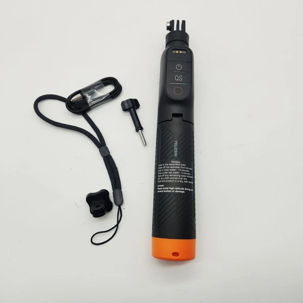 TELESIN Bluetooth Floating Selfie Stick Tripod DJI Osmo Action 6 5 Pro 4 15M